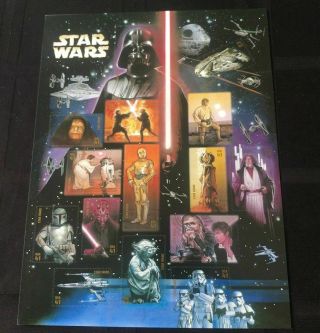 2007 Star Wars Stamp Sheet Of 15 41c Stamps