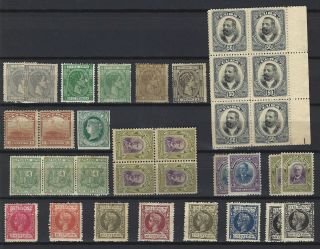 1cuba Dealers Lot From Classic Spanish Period To Air Mail Stamps