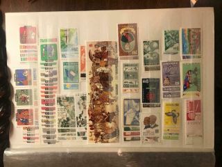 One Page Mnh Roc Taiwan China Stamps Most Complete Sets Vf