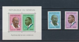 Lk57614 Senegal Martin Luther King Mahatma Gandhi Fp Fine Lot Mnh