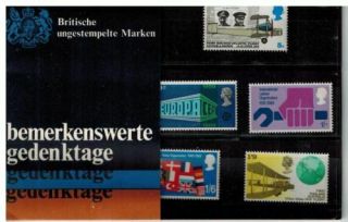 Gb 1969 Notable Anniversaries German Language Presentation Pack Vgc Stamps