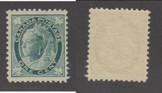 Mnh Canada 1 Cent Queen Victoria Leaf Stamp 67 (lot 15607)