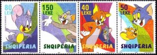Albania Stamps 2005.  Animated Films - Tom And Jerry.  Set Mnh