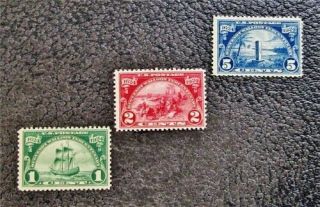 Nystamps Us Stamp 614 - 616 Og H / Nh $26