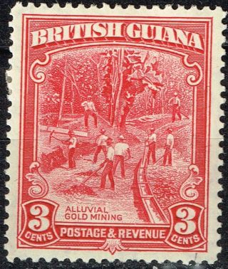 British Guiana Colonial Gold Mining Stamp 1950 Mlh