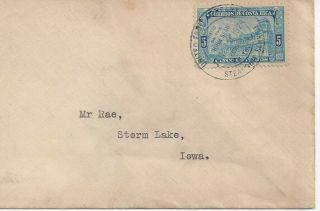 1924 Costa Rica Cover Steamship Cancel To Storm Lake Iowa
