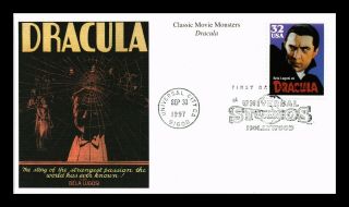 Dr Jim Stamps Us Dracula Bela Lugosi Classic Movie Monsters First Day Cover