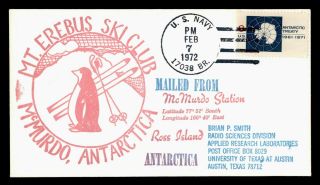 Dr Who 1972 Antarctica Mcmurdo Station Mt.  Erebus Ski Club Penguin C130824