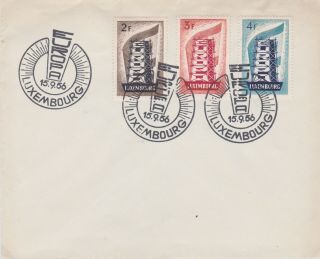 Stamps 1956 Luxembourg Europa First Day Cover Postal History