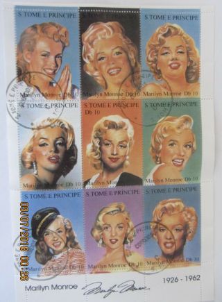 Stamps - Postage Stamps - 1994 - St.  Thomas & Prince - Marilyn Monroe