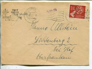 Germany Ddr Cover To West Germany 30.  10.  1950