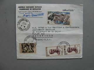 Madagascar,  Cover To France 1957,  Coffeeplant Agriculture,  Canc.  Fort Dauphin