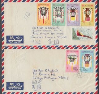 China 1981 Two Covers With Complete Lanterns Set 0819