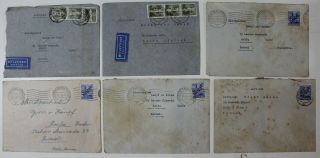 Germany,  Berlin,  Israel,  1948 - 49,  5 Commercial Covers,  High Cv M243
