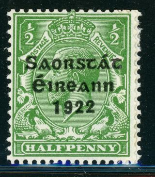 Ireland Mh Selections: Scott 59 ½p Kgv " Irish State 1922 " Coil Cv$3,