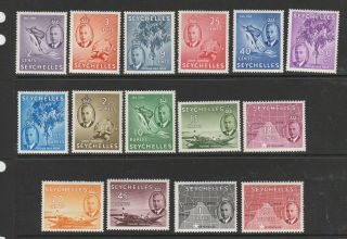 Seychelles 1952 Defs Mm Sg 158/72
