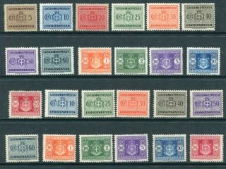 Italy 1945 Postage Due Mnh Lot 2 Sets 24 Stamps Cat Euro 250