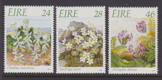 Ireland,  Scott 720 - 722,  Mnh,  1988 Endangered Vegetation - Complete