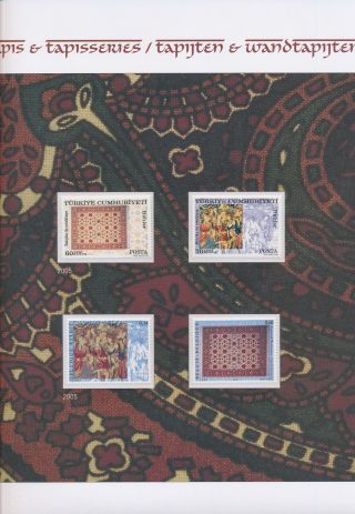 Xb70616 Belgium 2005 Turkey Tapestry Art Joint Issue Mnh