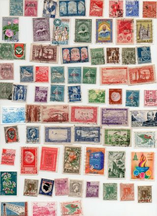 Algeria Stamps 105 All Different - Off Paper
