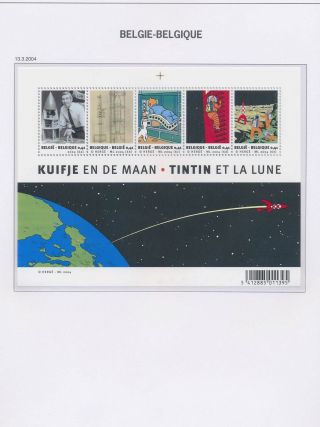 Xb70393 Belgium 2004 Tintin Kuifje Hergé Good Sheet Mnh Fv 2,  05 Eur