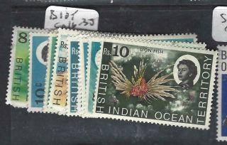 British Indian Ocean Territory (p0105b) Qeii Set Sg 16 - 30 Mog