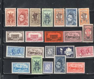 France Martinique Stamps Hinged & Canceled Lot 53133