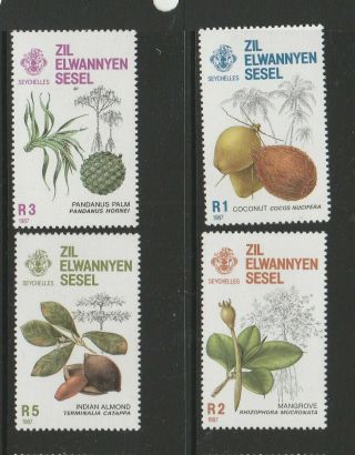 Zil Elwannyen Sesel,  1987 Trees Um/mnh Sg 149/52