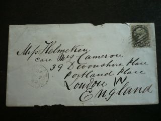 Postal History - Canada - Scott 38 On Cover To London,  Uk From Victoria,  Bc