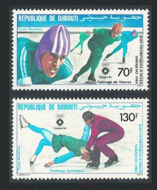 Djibouti Winter Olympic Games Sarajevo 2v Mnh Sg 903 - 904