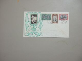 Canada 1939 Royal Visit Fdc With Picture