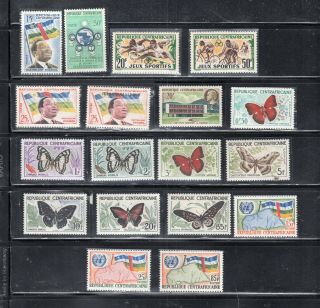 France Central Africa Stamps Some Sets Mostly Never Hinged Lot 52758