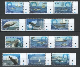 D1191 2013 Aitutaki Cook Islands Whales & Dolphins Michel 60 Euro 1set Mnh
