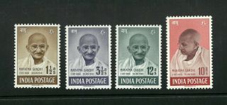 Indien India 1948 Mahatma Gandhi 187 - 189,  Vf