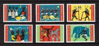 Burkina Faso Mnh 1985 Dodo Carnival Set Stamps