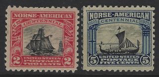 Us Stamps - Sc 620 & 621 - Hinged - Mh  (k - 880)
