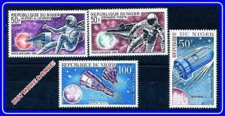 Niger 1966 Russia & Usa In Space Mnh