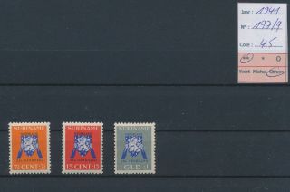 Lk85031 Suriname 1941 Coat Of Arms Fine Lot Mnh Cv 45 Eur
