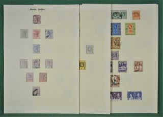 Sierra Leone Stamps Selection On 5 Pages H/m And (t80)
