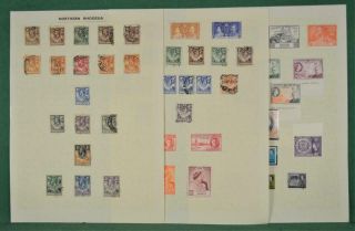 Northern Rhodesia Stamps Selection On 3 Pages H/m And (t62)