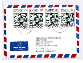 Cm344 Zaire Missionary Air Mail Miva Austria Cover
