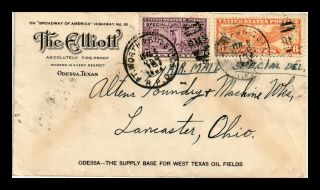 Dr Jim Stamps Us Ft Worth Airmail Special Delivery Railroad Post Office Cover