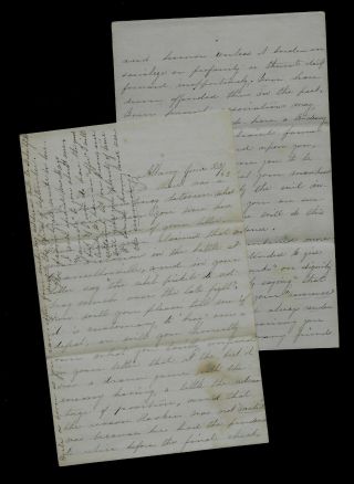 1863 Albany,  Ny - Civil War Letter,  Battle At Chancellorsville Etc.