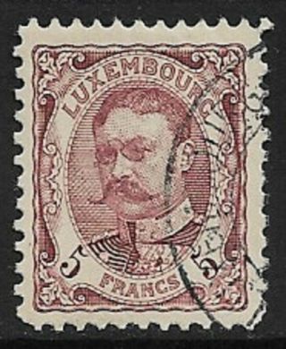 Luxembourg 1908 William Iv 5f.  Maroon Sg 172 (cat £95)