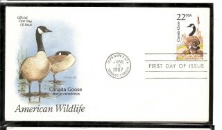 Us Sc 2334 American Wild Life - Canada Goose - Fdc.  Artcraft Cachet