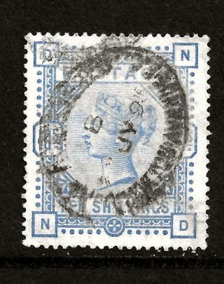 1883 (268) Sg183a 10/ - Pale Ultramarine A Quality Example All Good Oval Pm