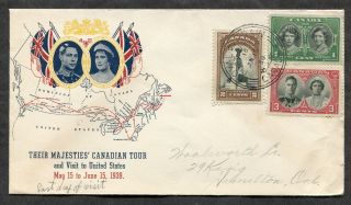 P288 - Royal Visit / Train Last Day June 15,  1939 Cancel On Illustrated Cover