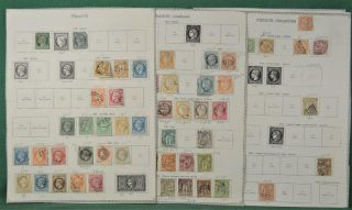 France,  French Colonies Stamps Selection Of Issues On 6 Pages (w25)
