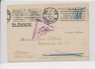 Lk74146 France 1916 Prisoners Of War Mail Good Postcard