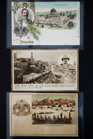 Palestine 1898 Three Postcards